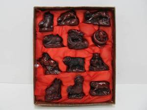 Box of Small Vintage Oriental Animal Figures