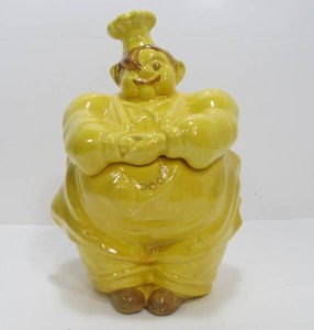Vintage RED WING Yellow Chef Pierre Cookie Jar