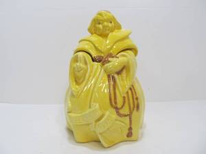 Vintage RED WING Yellow Friar Tuck Cookie Jar