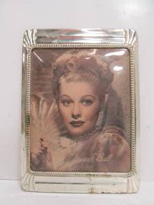 Vintage 1940s Deco LUCILLE BALL Framed Picture