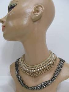 Vintage 1920s-30 Costume Jewelry Neckpieces&nbsp