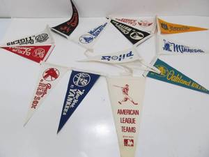 Orig Vintage 1969 American League Baseball Pennant String