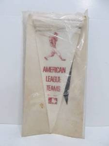 NOS Orig Vintage 1969 American League Baseball Pennant String