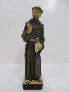 Antique Cast Iron Religious Figure
