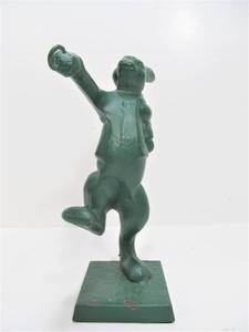 Vintage Cast Iron Rabbit Lantern Holder