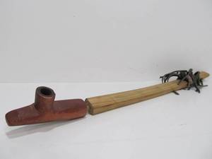 Native American Pipe w CatlinitePipestone