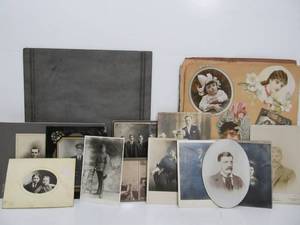 Lot of Antique Photographs etc