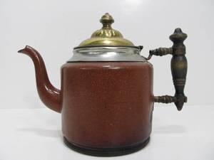 Antique Enamelware Teapot