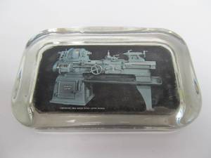 Orig Vintage 1943 SOUTH BEND LATHE WORKS Woodworking Equipment Advertising Paperweight