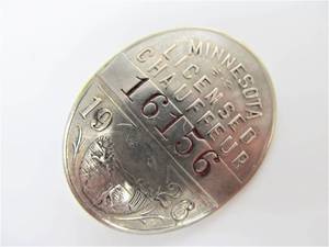 Orig 1926 MN Chauffeurs License Badge