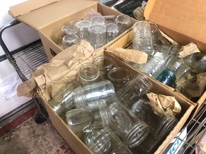 Large Lot of Vintage CanningBallMason Jars