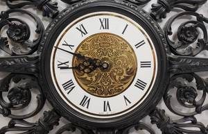 Vintage Hollywood Regency SYROCO Decorative Art Wall Clock 21