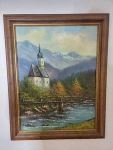 lot 21 image: Custom Framed Original Wilson Painting Signed by Artist