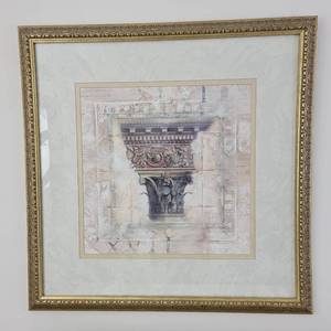 lot 31 image: Framed Corinthian Column Print