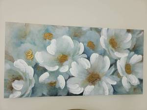 lot 47 image: Stunning Floral Giclee Print on Stretched Canvas