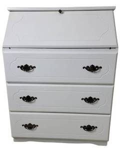 lot 28 image: Shabby Chic Secretary Desk