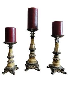lot 73 image: Three Beautiful Candlesticks-10-12