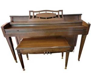 lot 06 image: Cable Nelson Upright Piano and Bench