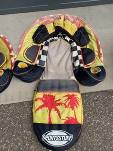 lot 155 image: TWO Sportstuff Inflatable River Loungers