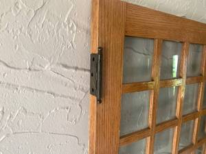 lot 63 image: Arts and Crafts style Doors with Glass