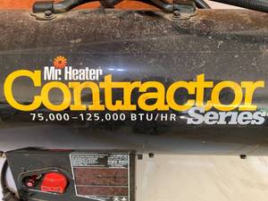 lot 123 image: CONTRACTOR SHOP HEATER