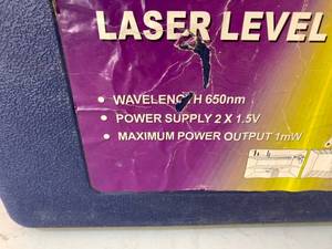 lot 128 image: BR TOOLS LASER LEVEL SET