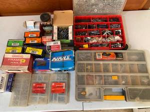 lot 137 image: HUGE HAUL OF SCREWS AND NAILS