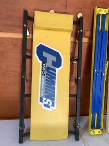 lot 153 image: CUMMINS CREEPER AND SAWHORSES