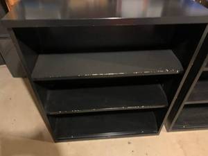 lot 73 image: Black Metal Office Bookcases