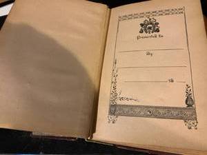 lot 75 image: ANTIQUE BOOK DATED 1890 - FLOWERS OF MEMORY - EPHEMERA