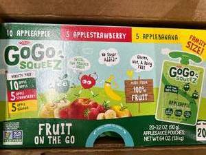 3 CASES GOGO APPLESTRAWBERRYBANANA