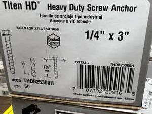 4 BOXES HEAVY DUTY SCREW ANCHOR
