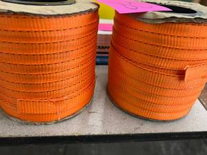 2 ROLLS ORANGE STRAPS