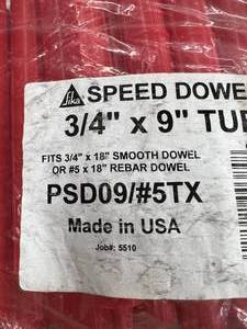SPEED DOWEL 34X9 TUBES