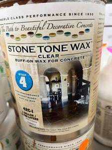 STONE TONE WAX CLEAR BUFF ON WAX FOR CONCRETE