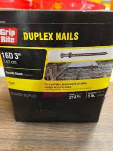 1 BOX DUPLEX NAILS