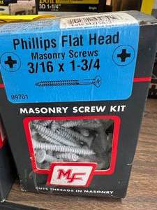 3 BOXES MASONRY SCREW KIT