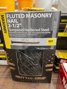 5 BOXES FLUTED MASONRY NAILS