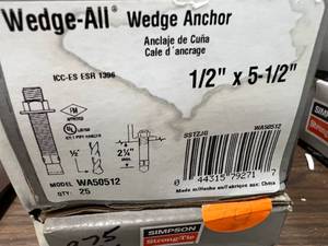 2 BOXES WEDGE ANCHOR