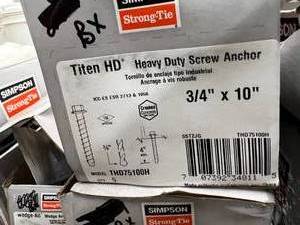 4 BOXES HEAVY DUTY SCREW ANCHOR