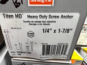5 BOXES FLUTED MASONRY NAILS