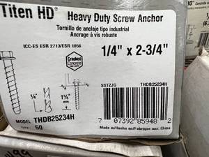6 BOXES HEAVY DUTY SCREW ANCHOR