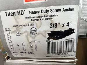 5 BOXES HEAVY DUTY SCREW ANCHOR
