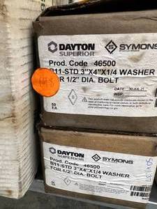 2 BOXES 3X4 X 14 WASHERS