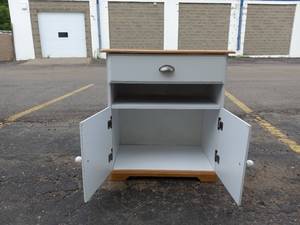 WHITE KITCHEN STORAGE CABINET