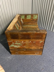 CUSTOM MADE BAR WOOD LOVESEAT FARMHOUSE DECOR