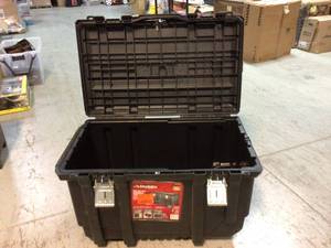 37 in. Rolling Tool Box Utility Cart Black by Husky Missing Pieces Customer Returns See Pictures