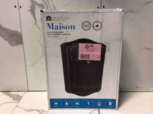 Maison Black, Medium, Aluminum, Locking, Wall Mount Mailbox by Unbranded Customer Returns See Picrtures