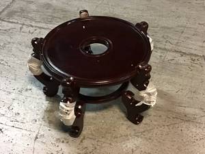 15.5 in. Rosewood Fishbowl Stand in Rosewood by Oriental Furniture Customer Returns See Pictures