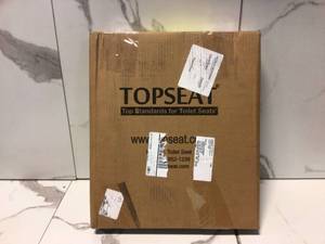 TinyHiney Slow Close Childrens Round Closed Front Toilet Seat in White by TOPSEAT Customer Returns See Pictures
